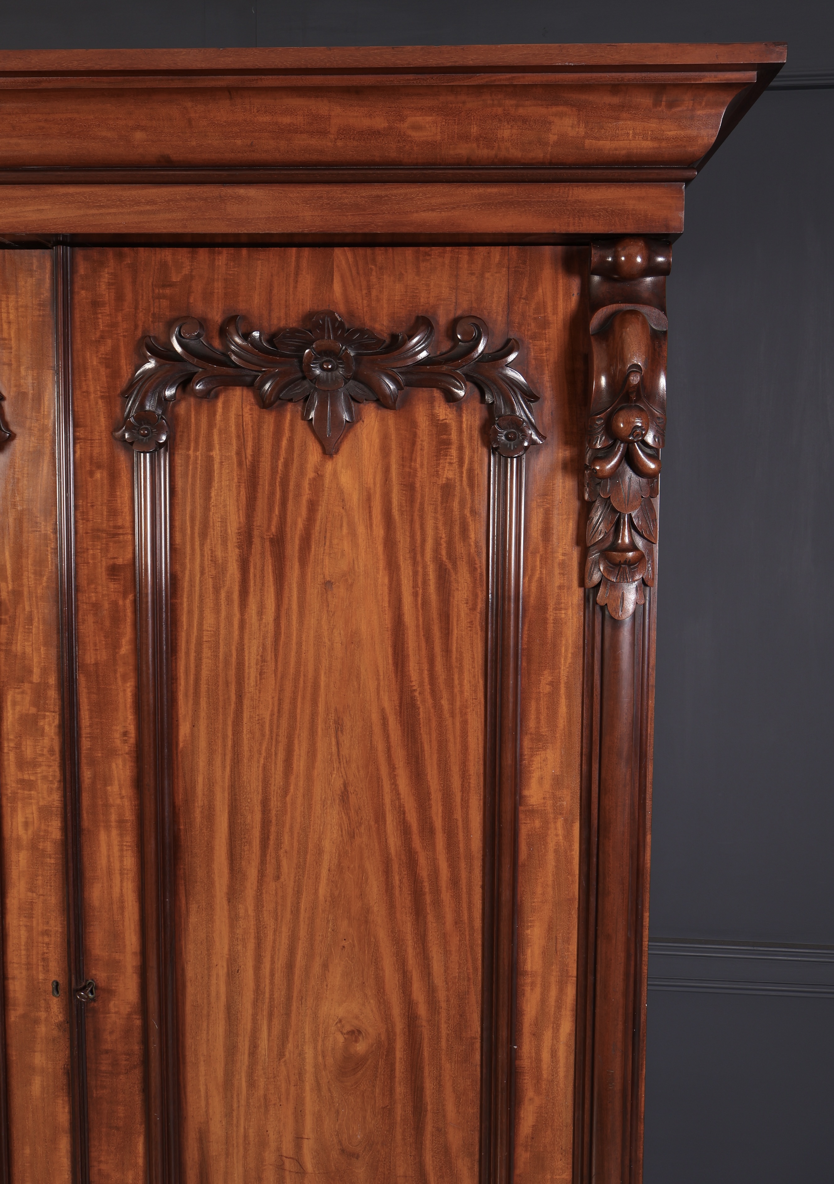 Victorian Mahogany Double Wardrobe - Image 7